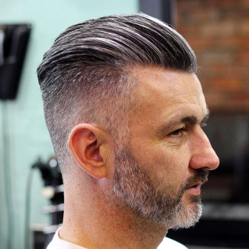 Salt and Pepper Slick Back with Pomp