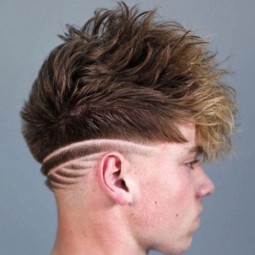 Shaved Designs in Men's Hair