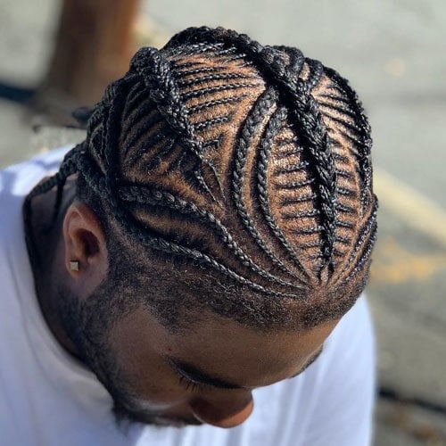 Short Cornrows Braids Men