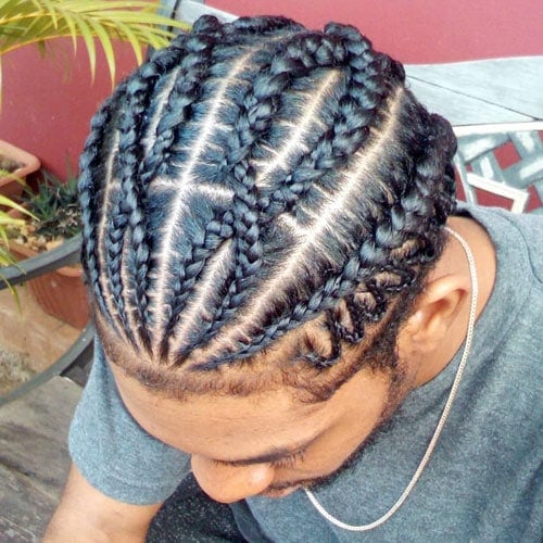 Short Cornrows Hairstyles Men