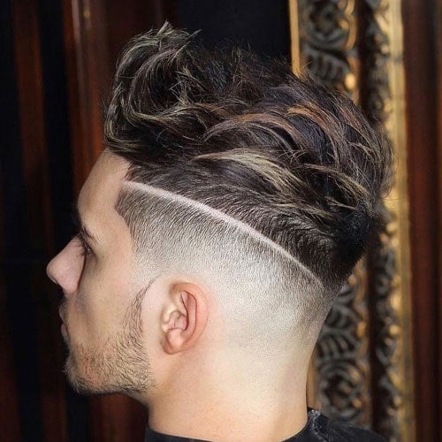 Short Faded Sides with Long Spiky Hair Front