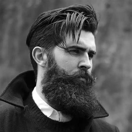 Short Sides with Long Top and Beard