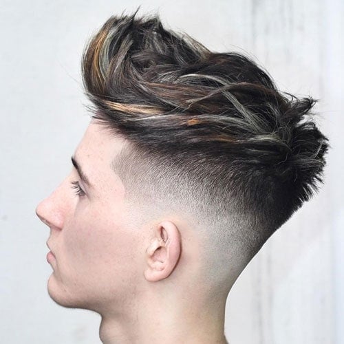 Short Sides with Textured Medium Length Hair on Top