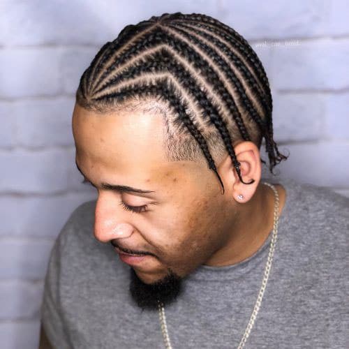 Side Cornrows Men