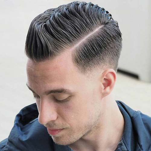 Side Part Haircut - Low Fade with Hard Part