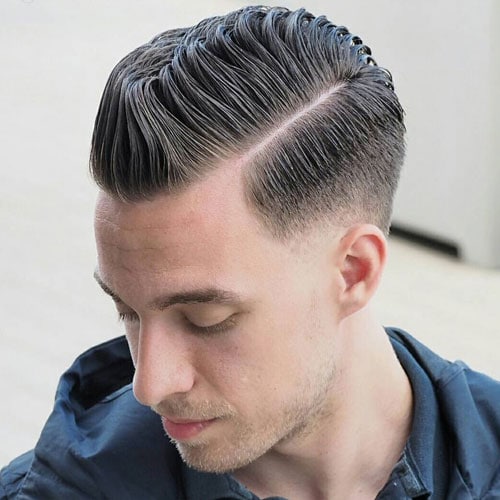 Side Part Pompadour