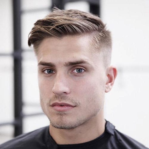 Side Part with High Fade