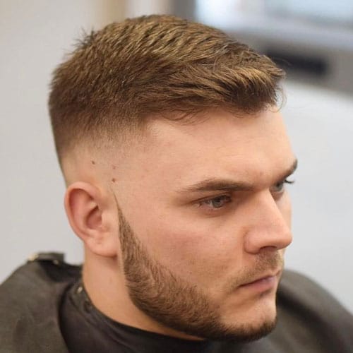 Side Part with High Fade