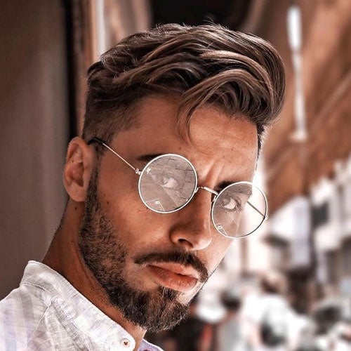 Side Swept Hairstyle Men