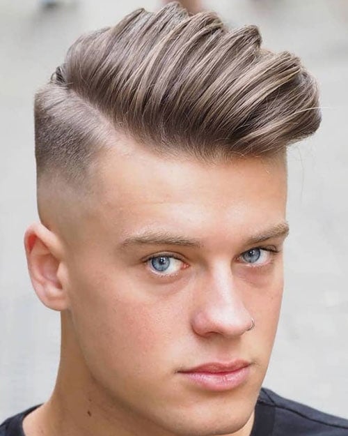 Side Swept Skin Fade