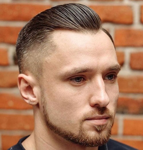 Slicked Back Fade Haircuts For Men with Thinning Hair