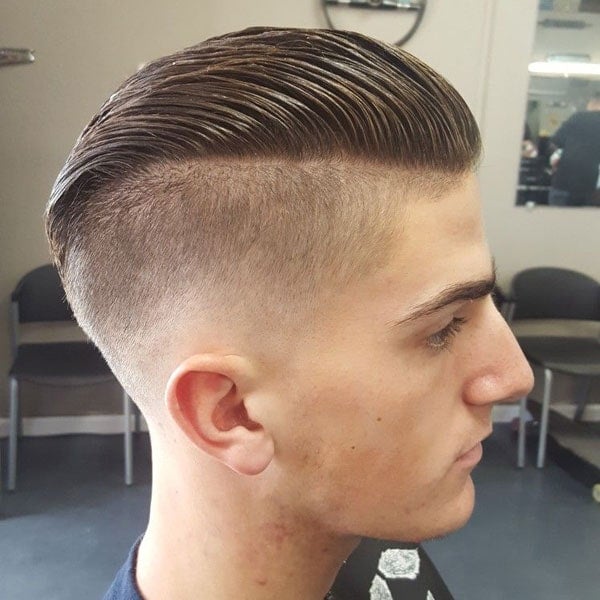 Slicked Back Undercut Fade