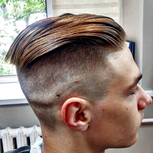 Slicked Back Undercut Fade