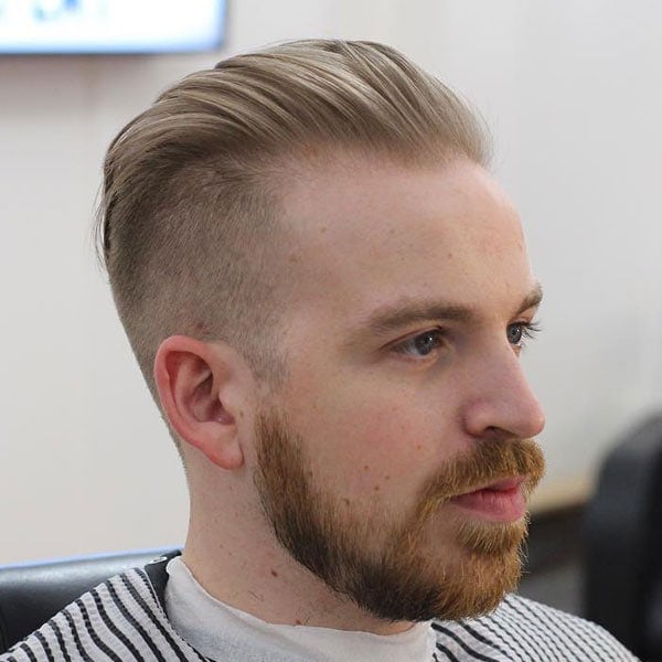 Slicked Back Undercut Hairstyle For Receding Hairline