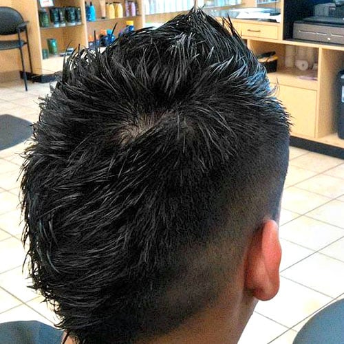 Spiky Faded Mohawk Hairstyle