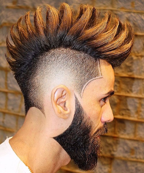 Spiky Mohawk Fade