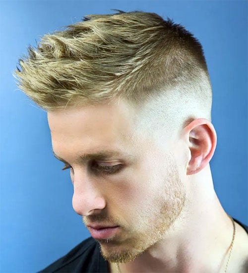 Spiky Short Hair with High Bald Fade