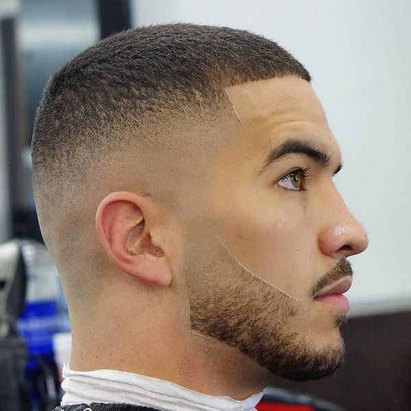 Taper Fade Sideburns Into Beard