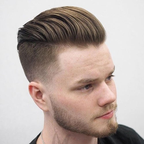 Textured Comb Back Undercut Fade