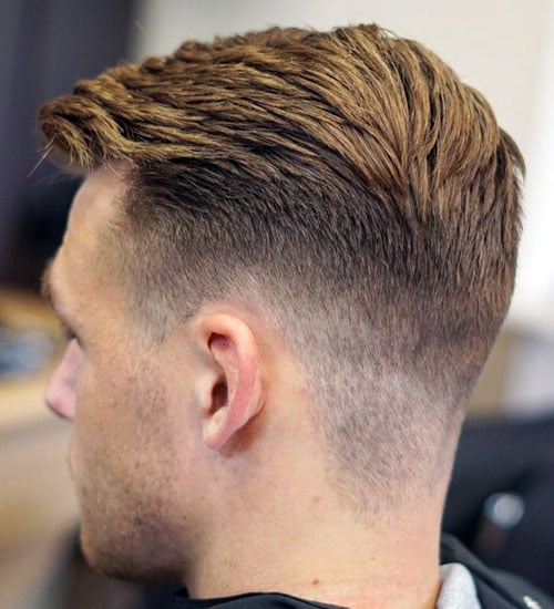 Textured Comb Over with Low Taper