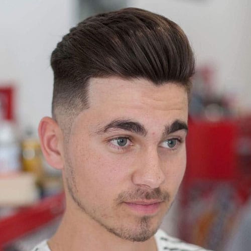 Textured Quiff + Fade + Line Up