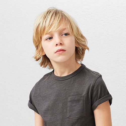 Textured Shag with Bangs For Boys