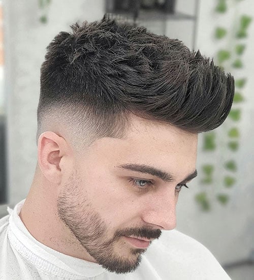 Textured Spikes with Low Taper Fade