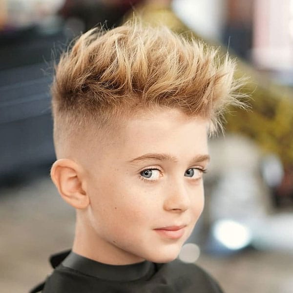 Textured Spiky Hair Fade