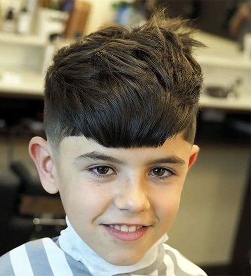 Thick Textured Fringe with Short Sides