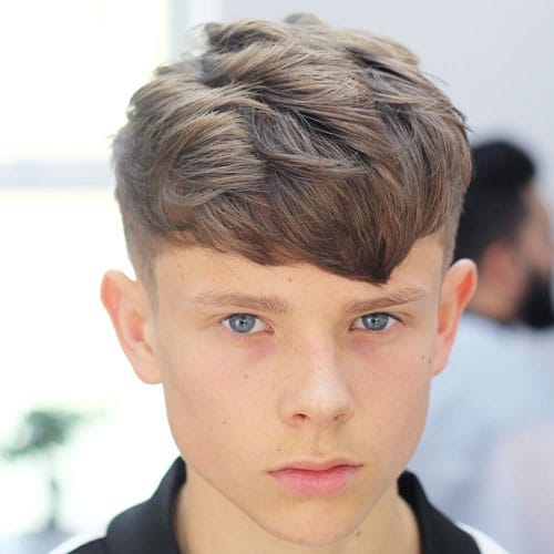 Thick Textured Fringe with Short Sides