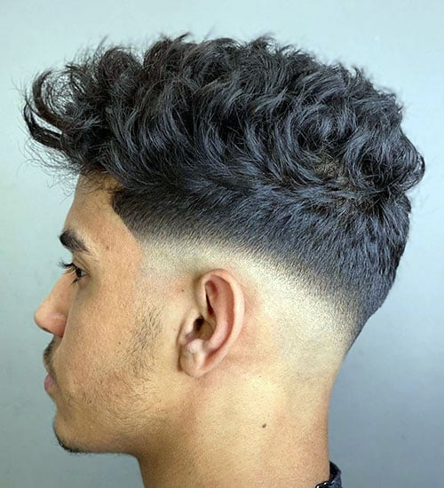 Thick Waves with Low Bald Fade