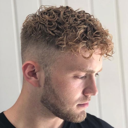 Tight Curl Perm Hair Men