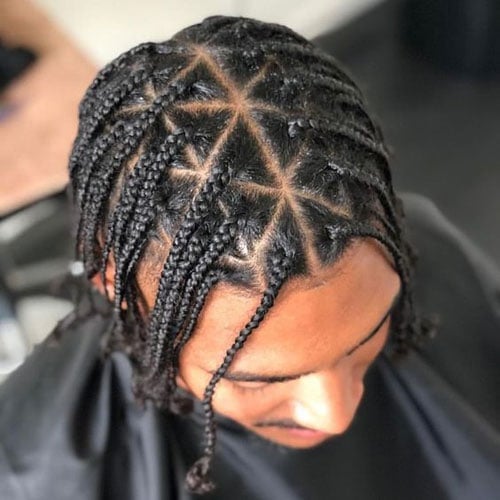 Triangle Hair Twists Men