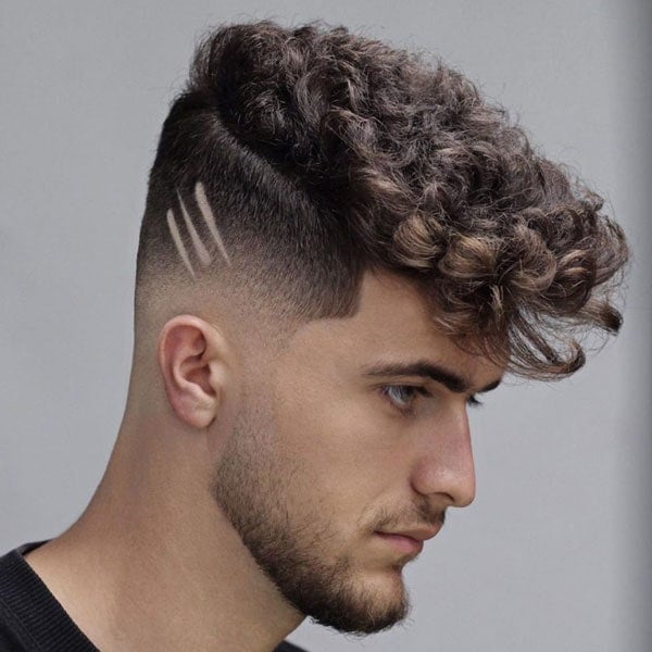 Undercut Fade Curly Hair