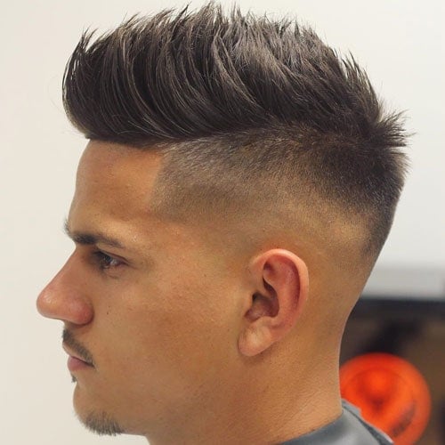 Undercut Fade with Line Up and Spiky Hair