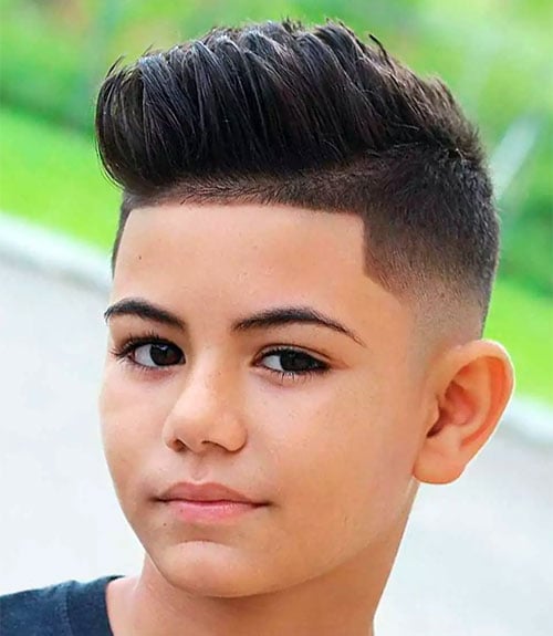 Undercut Fade with Side Spiky Look