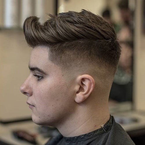 Undercut Fade with Thick Textured Hair