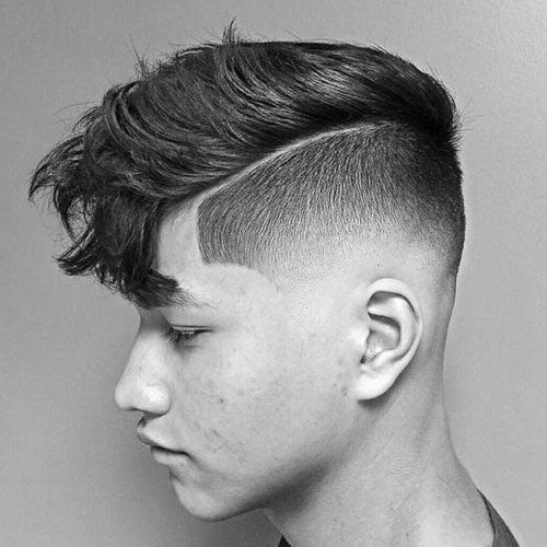 Undercut with Long Fringe and Hard Part