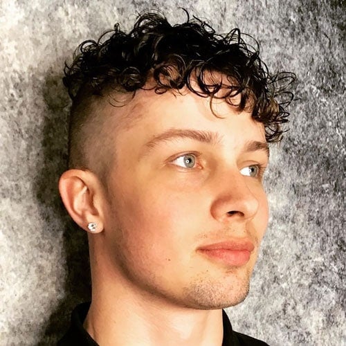 Undercut with Perm Men