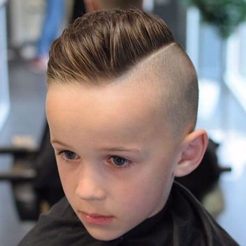 Boys Haircuts - Undercut with Thick Comb Over