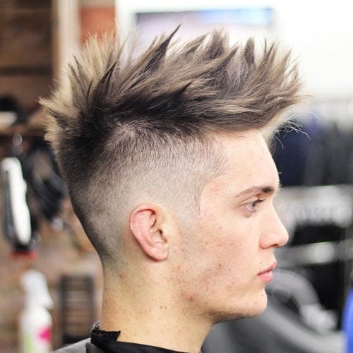 Undercut with Thick Textured Spiky Hair