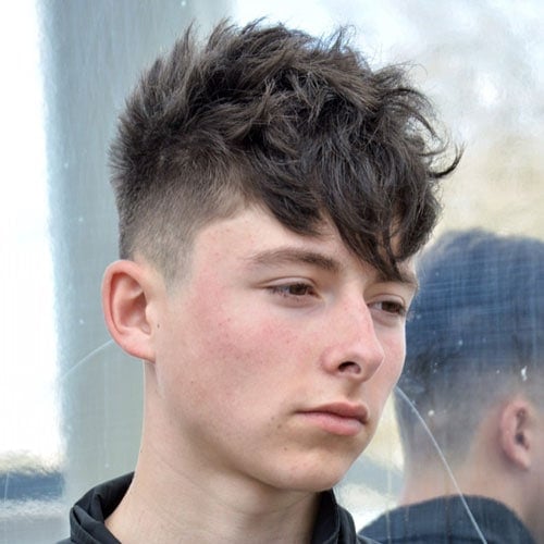 Wavy Cropped Hair + Taper Fade