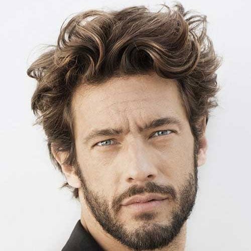 Wavy Medium Length Hair + Beard