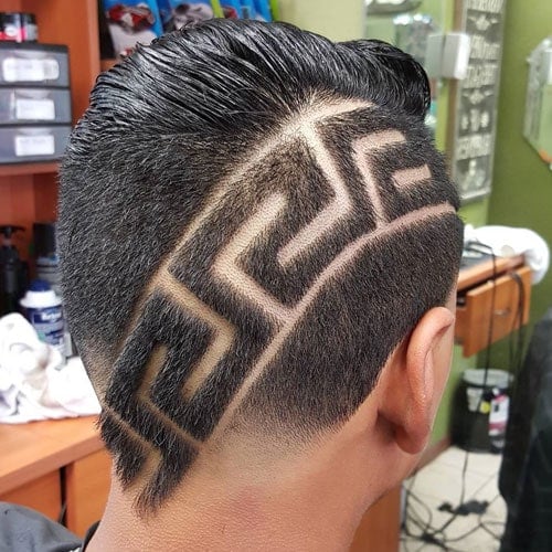 Zig Zag Lines Design in Fade